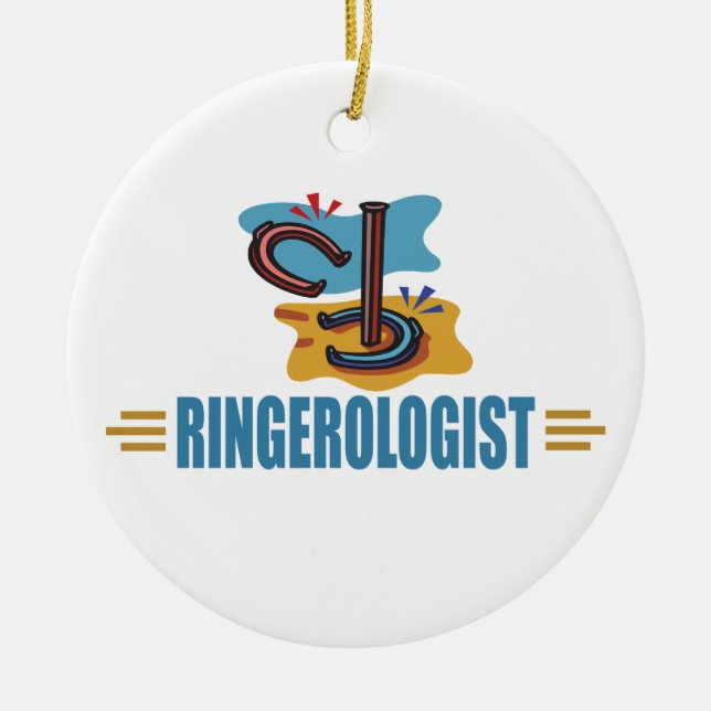 Adorno De Cerámica Herraduras divertidas (Frente)