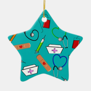 Adorno De Cerámica Herramientas de la enfermera