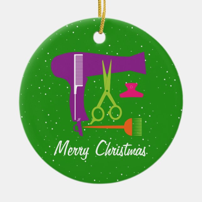 Adorno De Cerámica Herramientas de los peinados (Frente)