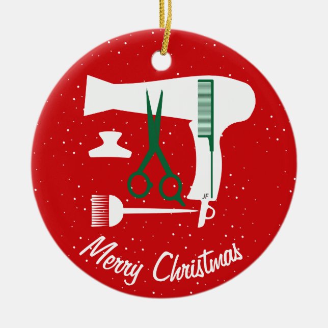 Adorno De Cerámica Herramientas de los peinados (Frente)