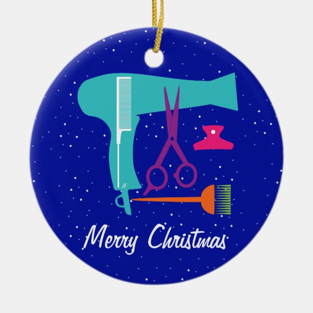 Adorno De Cerámica Herramientas de los peinados (Frente)