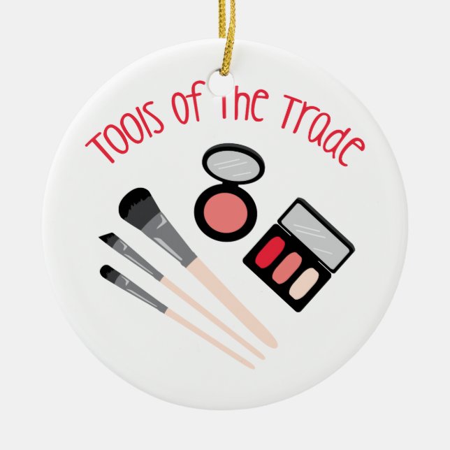 Adorno De Cerámica Herramientas del comercio (Frente)