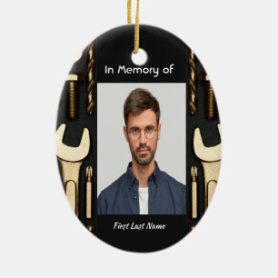 Adorno De Cerámica Herramientas mecánicas de oraciones fotográficas c