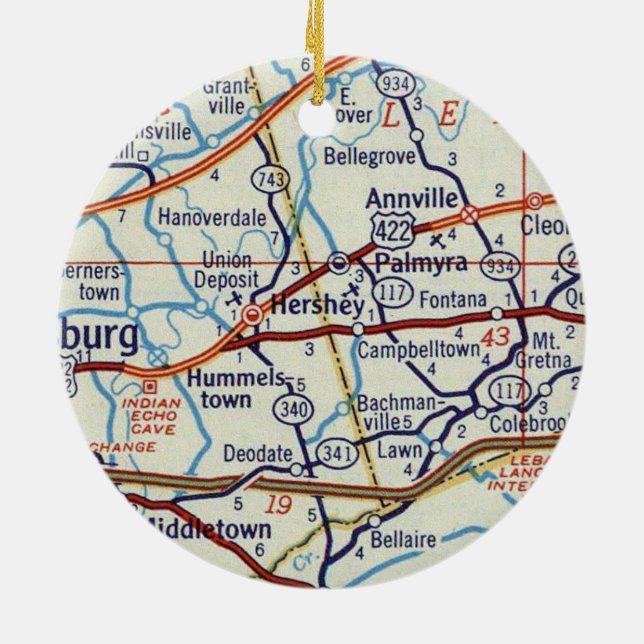 Adorno De Cerámica Hershey PA (Atrás)