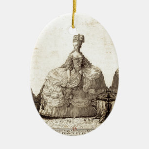 Adorno De Cerámica HH Marie-Antoinette Marie Antoinette shabby chic H