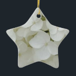Adorno De Cerámica Hidrangea Flores Flores Blanco Floral Elegante Blo<br><div class="desc">Hidrangea Flores Flores Blanco Floral Elegante Fotografía de Flor</div>