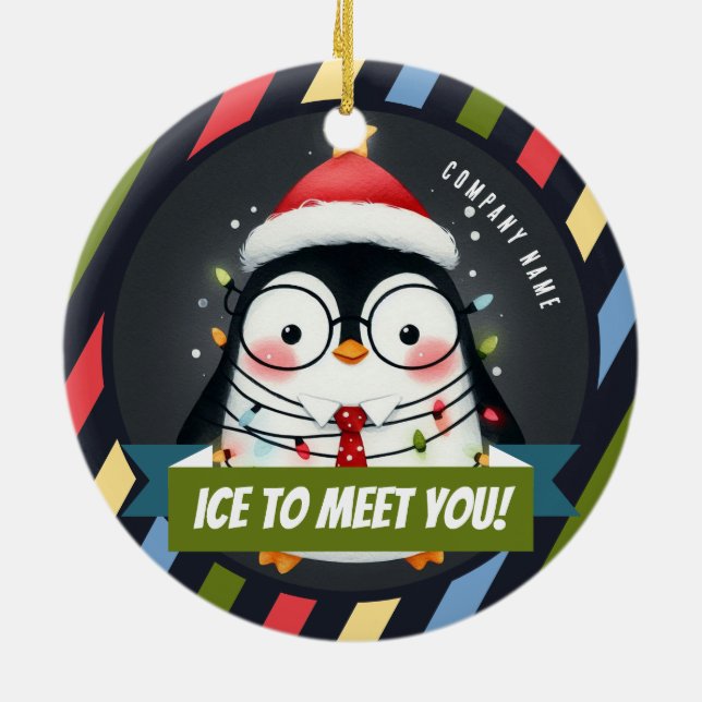 Adorno De Cerámica ¡Hielo para conocerte! Temp - Navidades de Office (Atrás)