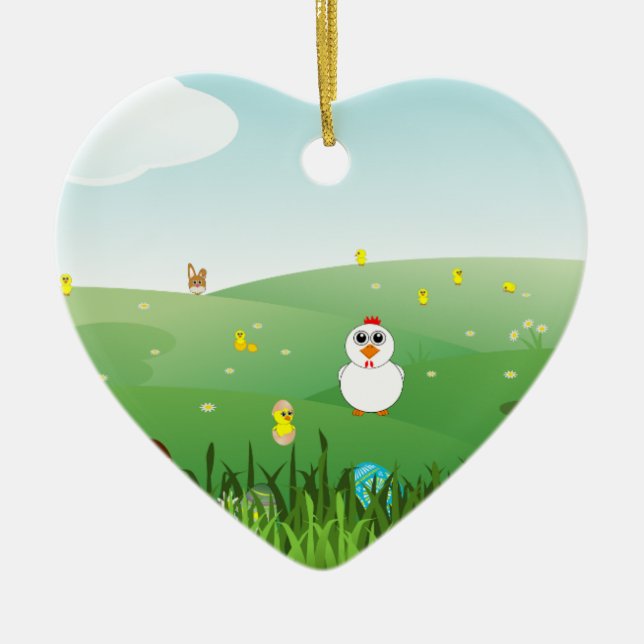 Adorno De Cerámica hierba de la Semana Santa (Frente)