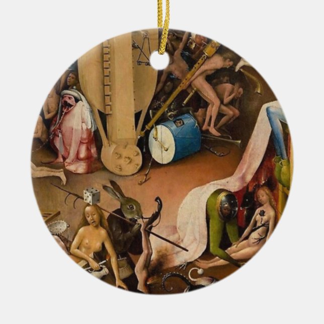 Adorno De Cerámica Hieronymus Bosch-El Jardín del Infierno (Frente)