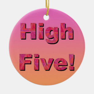 Adorno De Cerámica High Five!