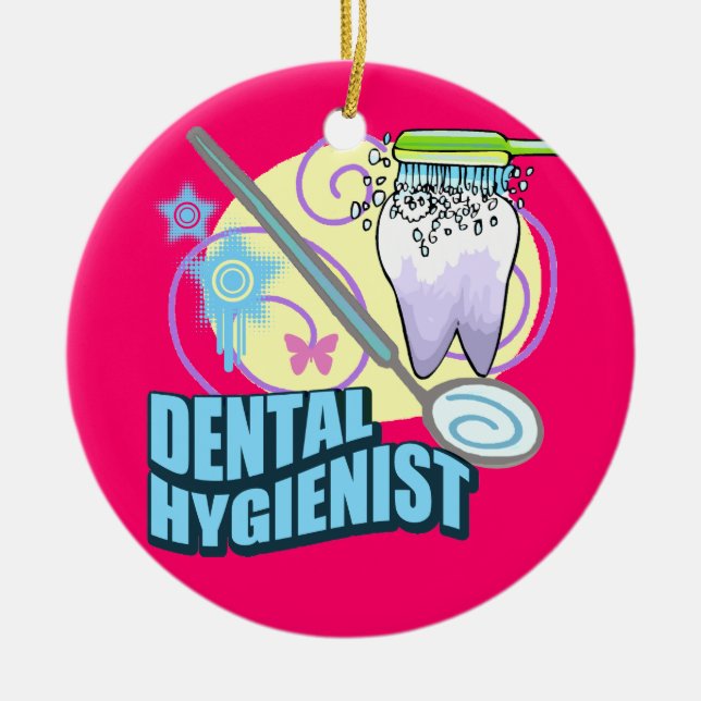 Adorno De Cerámica Higienista dental (Frente)