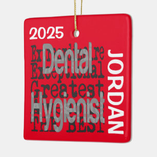 Adorno De Cerámica Higienista Dental Extraordinaria PERSONALIZADO