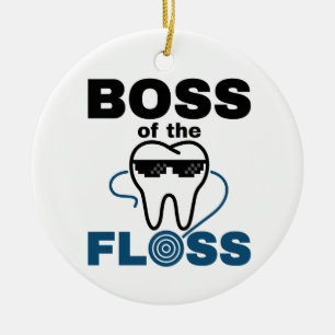 Adorno De Cerámica Higienista Dental Jefe del Hilo Dental