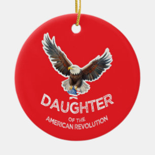 Adorno De Cerámica Hija de la estrella del águila DAR de la Revolució