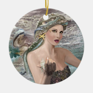 Adorno De Cerámica Hija de Oceano