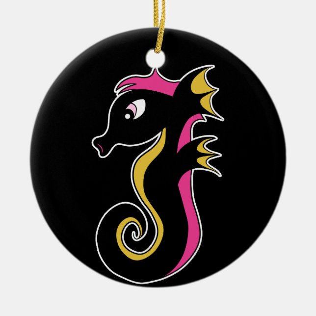 Adorno De Cerámica Hijahorse de Neon (Frente)