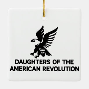 Adorno De Cerámica Hijas de la Revolución Americana DAR águila EE. UU