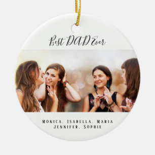 Adorno De Cerámica Hijos de foto de padre