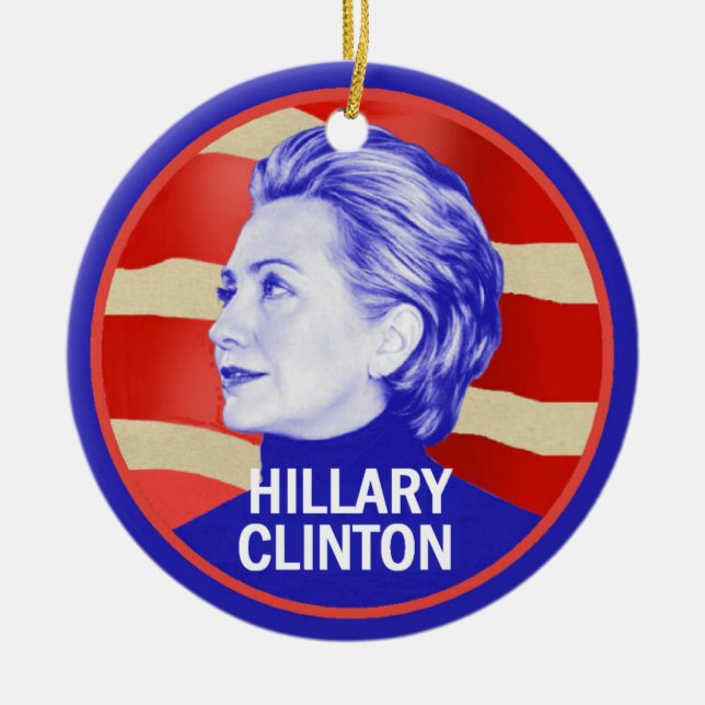 Adorno De Cerámica Hillary 2016 (Frente)