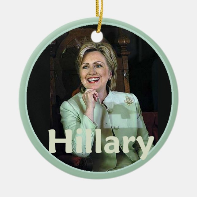 Adorno De Cerámica Hillary 2016 (Frente)