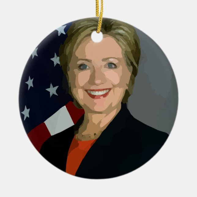 Adorno De Cerámica hillary clinton (Frente)