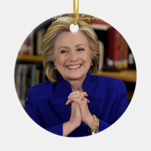 Adorno De Cerámica Hillary Clinton Regalo de Toma un Pueblo