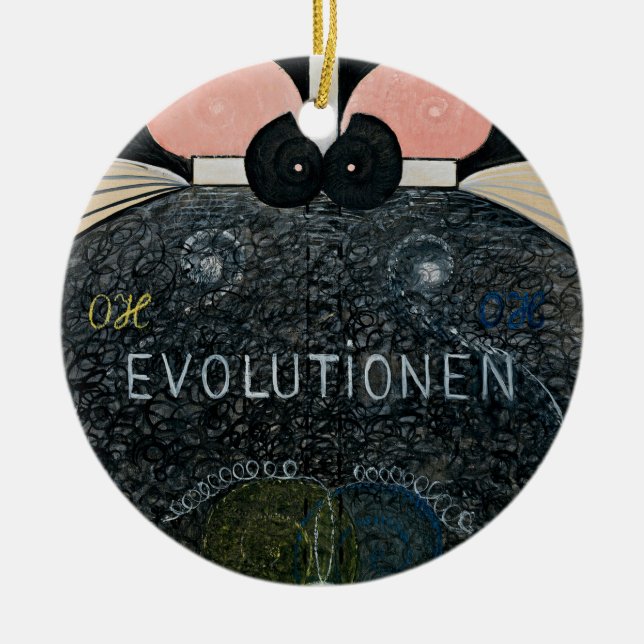 Adorno De Cerámica Hilma af Klint - La Evolución, 7 (Frente)