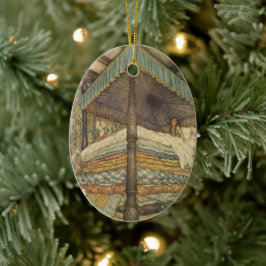 Adorno De Cerámica Historia de hadas de época, princesa y pea, Edmund