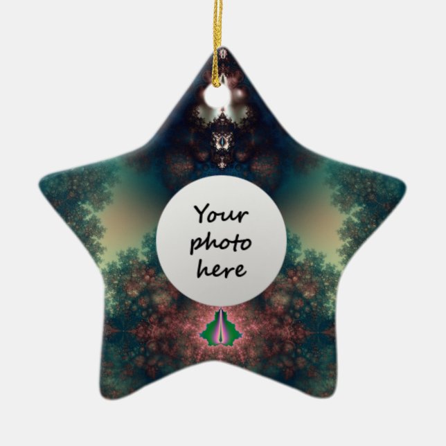 Adorno De Cerámica Historia de hadas verdes (Frente)