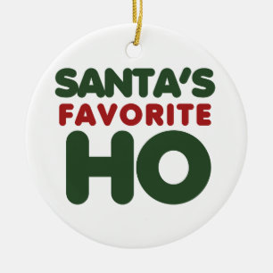 Adorno De Cerámica HO favorito de Santas