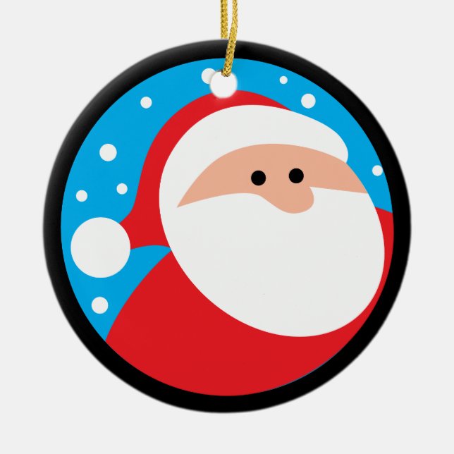 Adorno De Cerámica ¡Ho Ho Ho! Papá Noel (Frente)