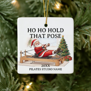 Adorno De Cerámica Ho Ho Mantén Esa Pose Estudio Personalizado de Pil