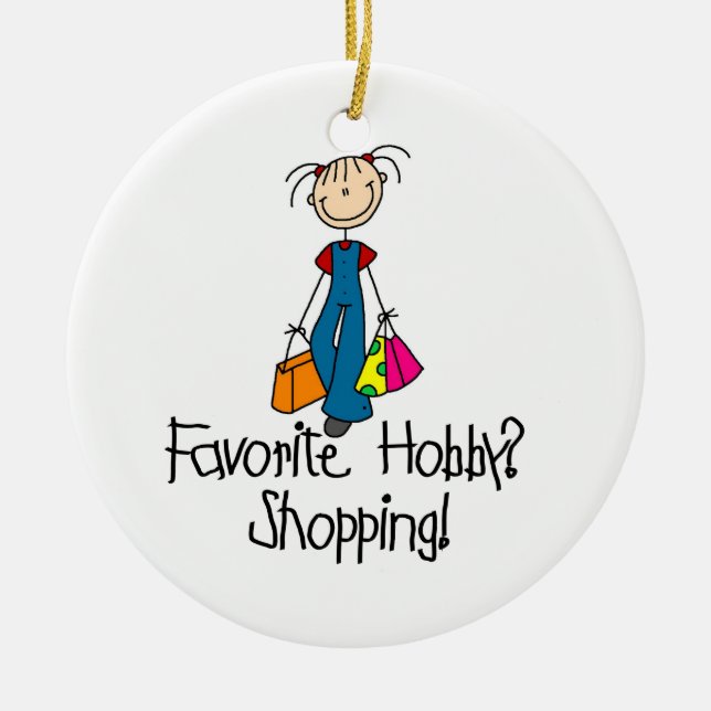 Adorno De Cerámica Hobby favorito de compras (Frente)