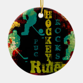 ADORNO DE CERÁMICA HOCKEY