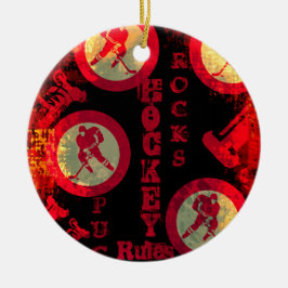 Adorno De Cerámica Hockey
