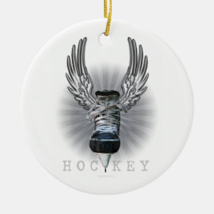 Adorno De Cerámica Hockey alado