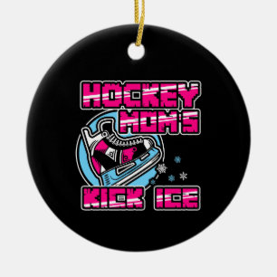 Adorno De Cerámica Hockey Moms Kick Ice