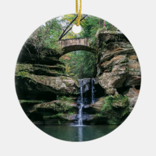 Adorno De Cerámica Hocking Hills Upper Falls