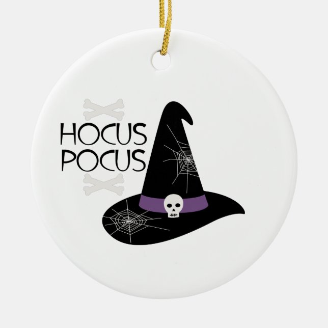 Adorno De Cerámica Hocus Pocus (Frente)