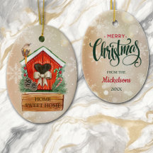 Hogar Sweet Home Navidades Birdhouse