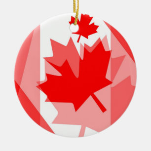 Adorno De Cerámica Hoja de arce canadiense por todo el estilo CANADÁ