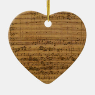 Adorno De Cerámica Hoja de época de Johann Sebastian Bach