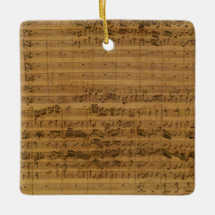 Adorno De Cerámica Hoja de época de Johann Sebastian Bach