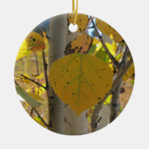 Adorno De Cerámica Hoja de temblor Aspen