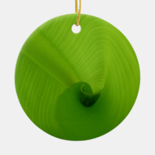 Adorno De Cerámica Hoja del plátano