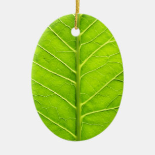 Adorno De Cerámica Hoja verde