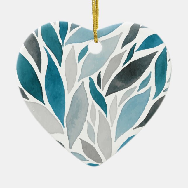 Adorno De Cerámica hojas de árbol (Frente)