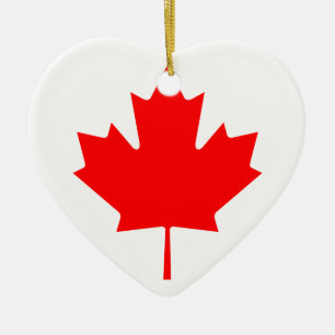 Adorno De Cerámica Hojas de arce de Canadá