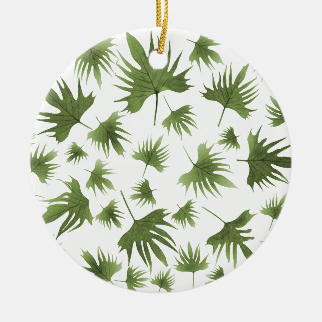 Adorno De Cerámica Hojas de Vino Canarias (Frente)