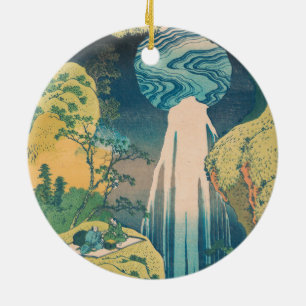 Adorno De Cerámica Hokusai Amida cae cascada